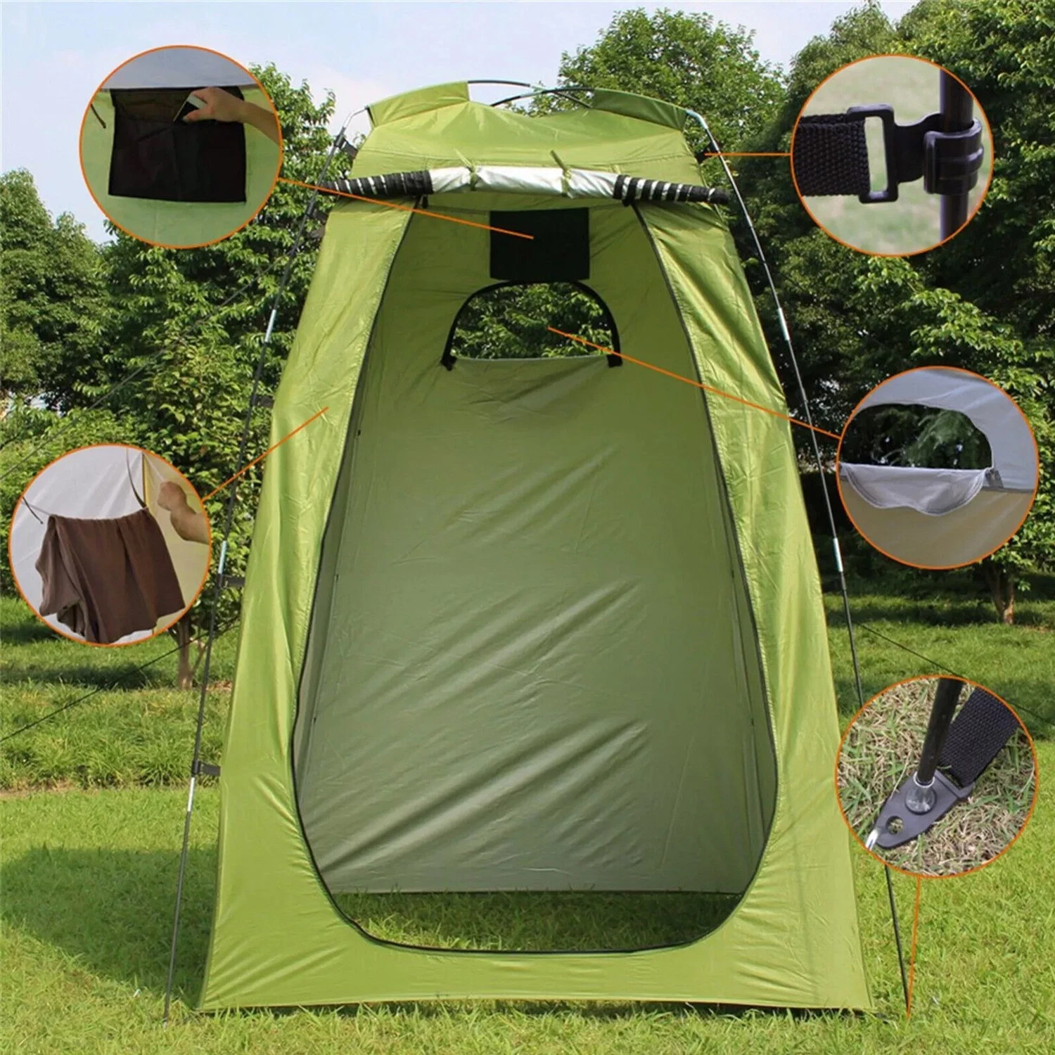 Portable Shower Tent Outdoor Camp Tent Privacy Shower Toilet Changing Hiking